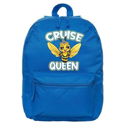 Cruise Queen Cruise Ship Cute Bee Design Beach Vacation Gift 16 in Basic Backpack