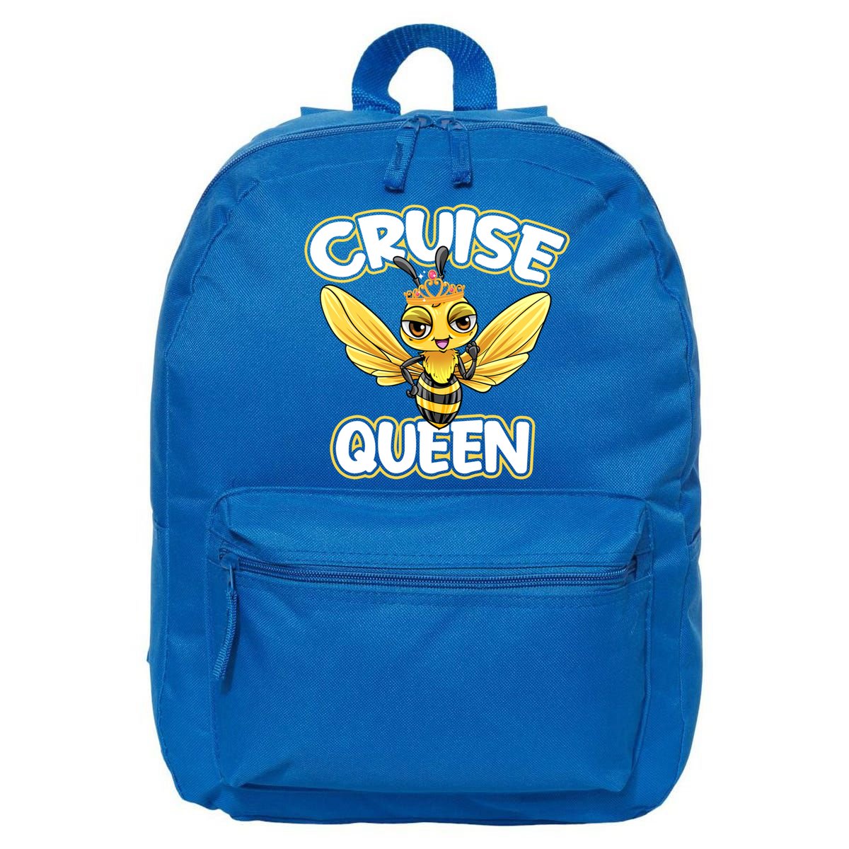 Cruise Queen Cruise Ship Cute Bee Design Beach Vacation Gift 16 in Basic Backpack
