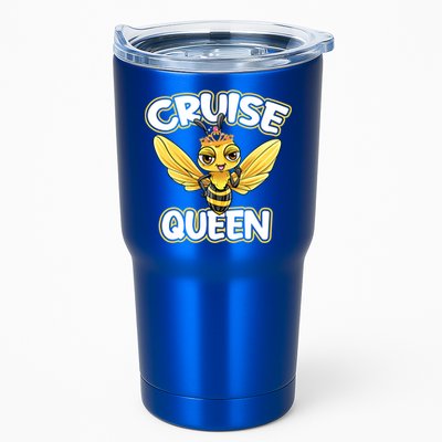 Cruise Queen Cruise Ship Cute Bee Design Beach Vacation Gift Tumbler