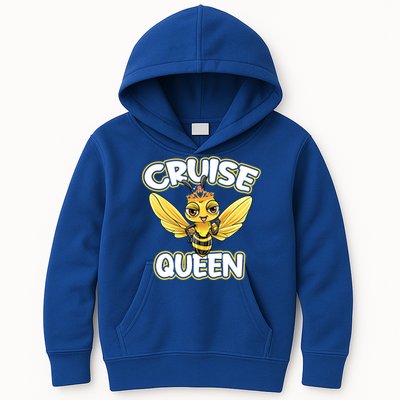 Cruise Queen Cruise Ship Cute Bee Design Beach Vacation Gift Kids Hoodie