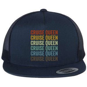 Cruise Queen Cruise Vacation Cruising Cruise Boat Queen Gift Flat Bill Trucker Hat