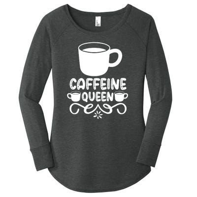 Caffeine Queen Women's Perfect Tri Tunic Long Sleeve Shirt