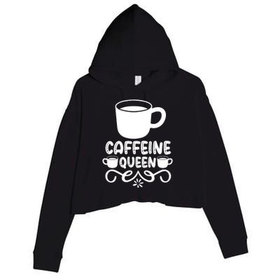 Caffeine Queen Crop Fleece Hoodie