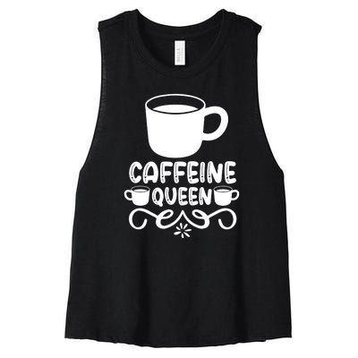 Caffeine Queen Women's Racerback Cropped Tank