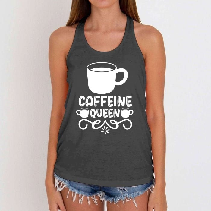 Caffeine Queen Women's Knotted Racerback Tank