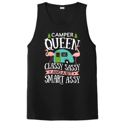 Camper Queen Classy Sassy Smart Funny Women Girls Camping RV PosiCharge Competitor Tank