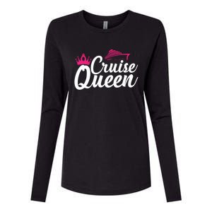 Cruise Queen Cruising Lover Vacation Jt Gift Womens Cotton Relaxed Long Sleeve T-Shirt