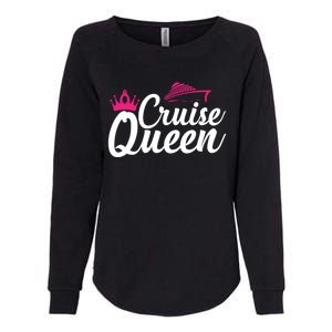 Cruise Queen Cruising Lover Vacation Jt Gift Womens California Wash Sweatshirt