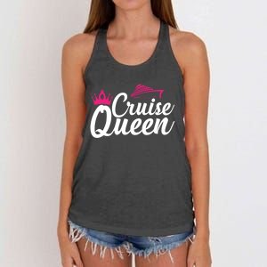 Cruise Queen Cruising Lover Vacation Jt Gift Women's Knotted Racerback Tank