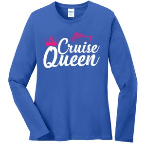 Cruise Queen Cruising Lover Vacation Jt Gift Ladies Long Sleeve Shirt