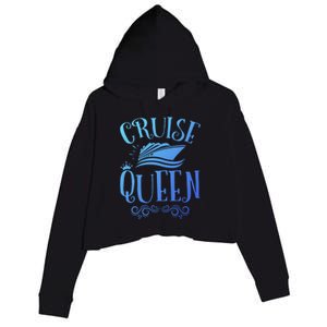 Cruise Queen Cruise Travel Cruising Gift Crop Fleece Hoodie