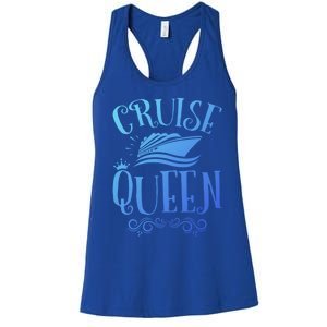 Cruise Queen Cruise Travel Cruising Gift Women's Racerback Tank