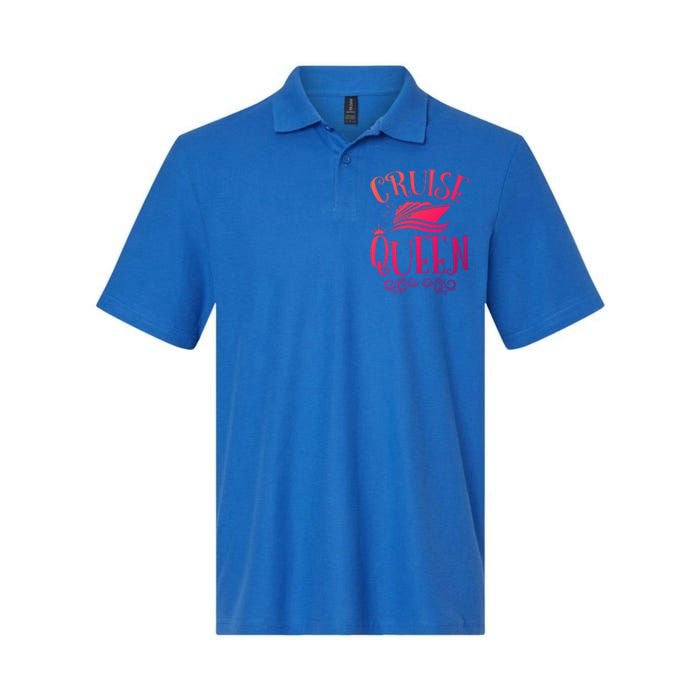 Cruise Queen Cruise Travel Cruising Gift Softstyle Adult Sport Polo