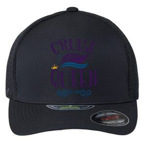 Cruise Queen Cruise Travel Cruising Funny Gift Flexfit Unipanel Trucker Cap