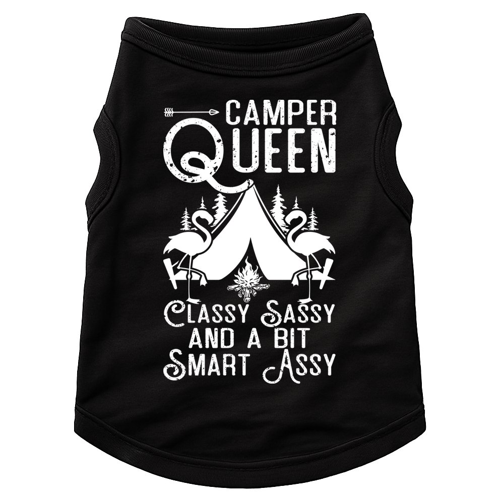 Camper Queen Classy Sassy Smart Assy Camping RV Gifts Women Doggie Tank