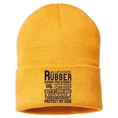 Car Quotes Sustainable Knit Beanie