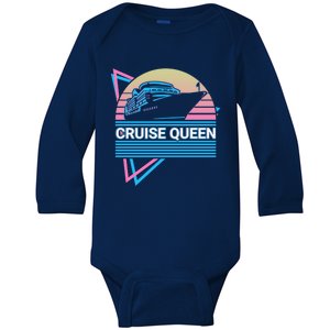 Cruise Queen Cruise Queen Cruising Retro Gift Baby Long Sleeve Bodysuit