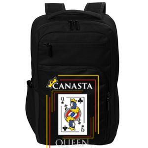 Canasta Queen | Card Game Teams Players Canasta Impact Tech Backpack