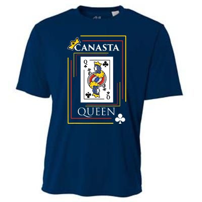 Canasta Queen | Card Game Teams Players Canasta Cooling Performance Crew T-Shirt