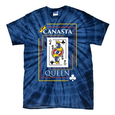 Canasta Queen | Card Game Teams Players Canasta Tie-Dye T-Shirt