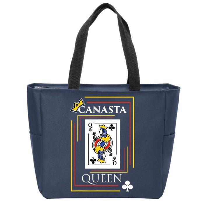 Canasta Queen | Card Game Teams Players Canasta Zip Tote Bag