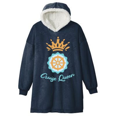 Cruise Queen Cruising Cruise Ship Cool Gift Hooded Wearable Blanket