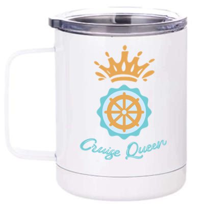 Cruise Queen Cruising Cruise Ship Cool Gift 12 oz Stainless Steel Tumbler Cup