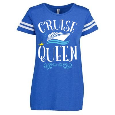 Cruise Queen Cruising Cruise Travel Gift Enza Ladies Jersey Football T-Shirt