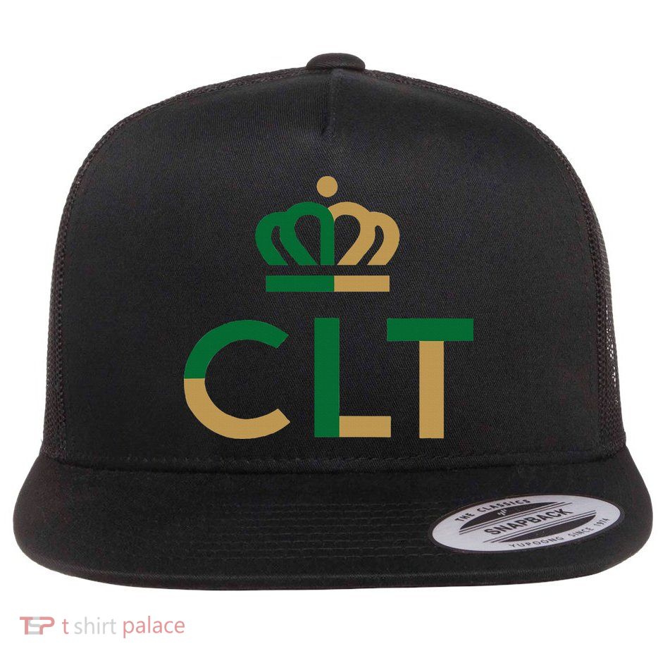 Charlotte Queen City Clt North Carolina Queen Crown Flatbill Hat