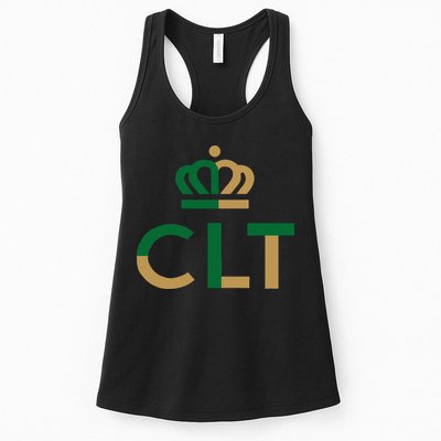 Charlotte Queen City Clt North Carolina Queen Crown Womens Tank Top