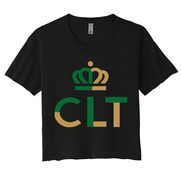 Charlotte Queen City Clt North Carolina Queen Crown Crop Top