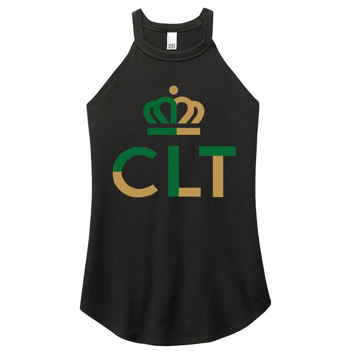 Charlotte Queen City Clt North Carolina Queen Crown Women's Perfect Tri Rocker Tank