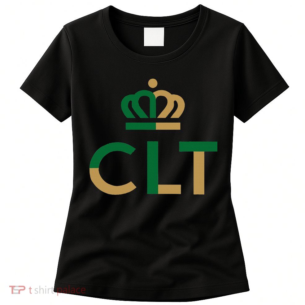 Charlotte Queen City Clt North Carolina Queen Crown Womens T-Shirt