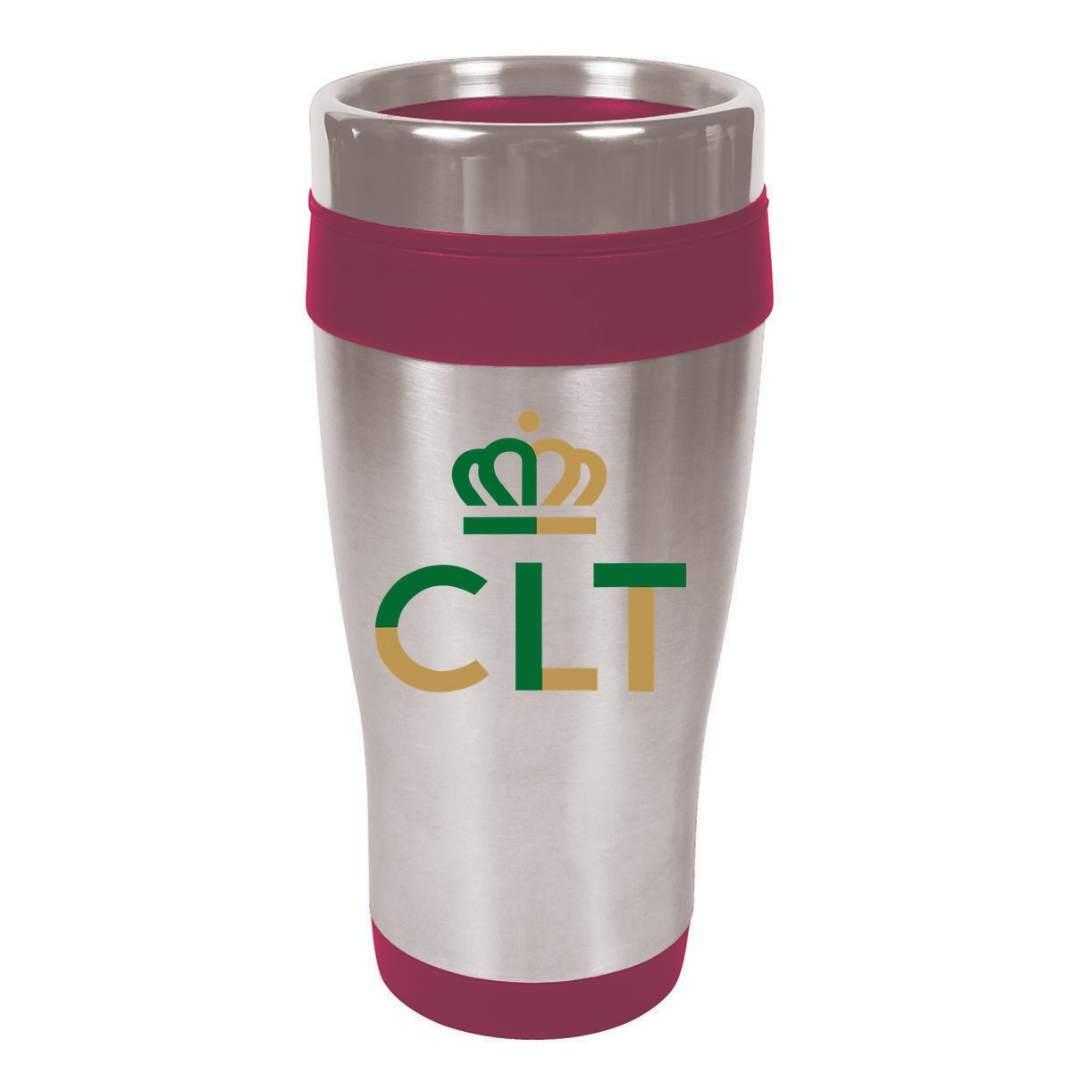 Charlotte Queen City Clt North Carolina Queen Crown 16oz Travel Tumbler