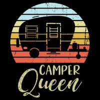 Camper Queen Classy Sassy Smart Assy Matching Couple Camping Button