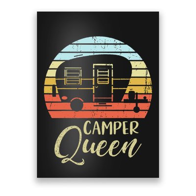 Camper Queen Classy Sassy Smart Assy Matching Couple Camping Poster