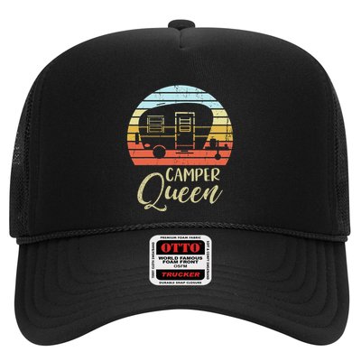 Camper Queen Classy Sassy Smart Assy Matching Couple Camping Trucker Hat