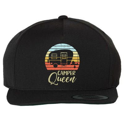 Camper Queen Classy Sassy Smart Assy Matching Couple Camping Wool Snapback Cap