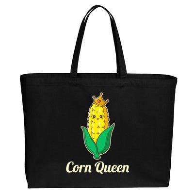 Corn Queen Cute Sweet Corn Design Cotton Canvas Jumbo Tote