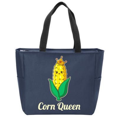 Corn Queen Cute Sweet Corn Design Zip Tote Bag