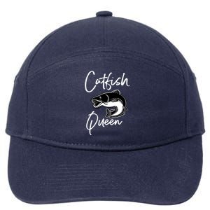 Catfish Queen Design Catfish Farmer Idea Cool Gift 7-Panel Snapback Hat