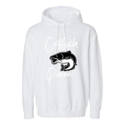 Catfish Queen Design Catfish Farmer Idea Cool Gift Garment-Dyed Fleece Hoodie