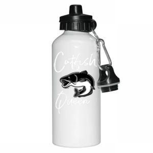 Catfish Queen Design Catfish Farmer Idea Cool Gift Aluminum Water Bottle 