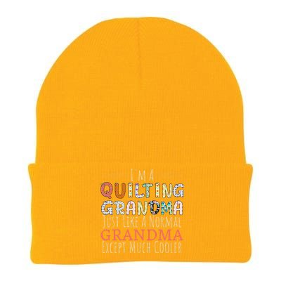 Cool Quilting Design For Women Grandma Quilt Sewing Quilter Knit Cap Winter Beanie