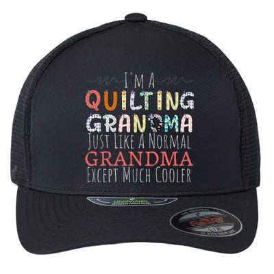 Cool Quilting Design For Women Grandma Quilt Sewing Quilter Flexfit Unipanel Trucker Cap