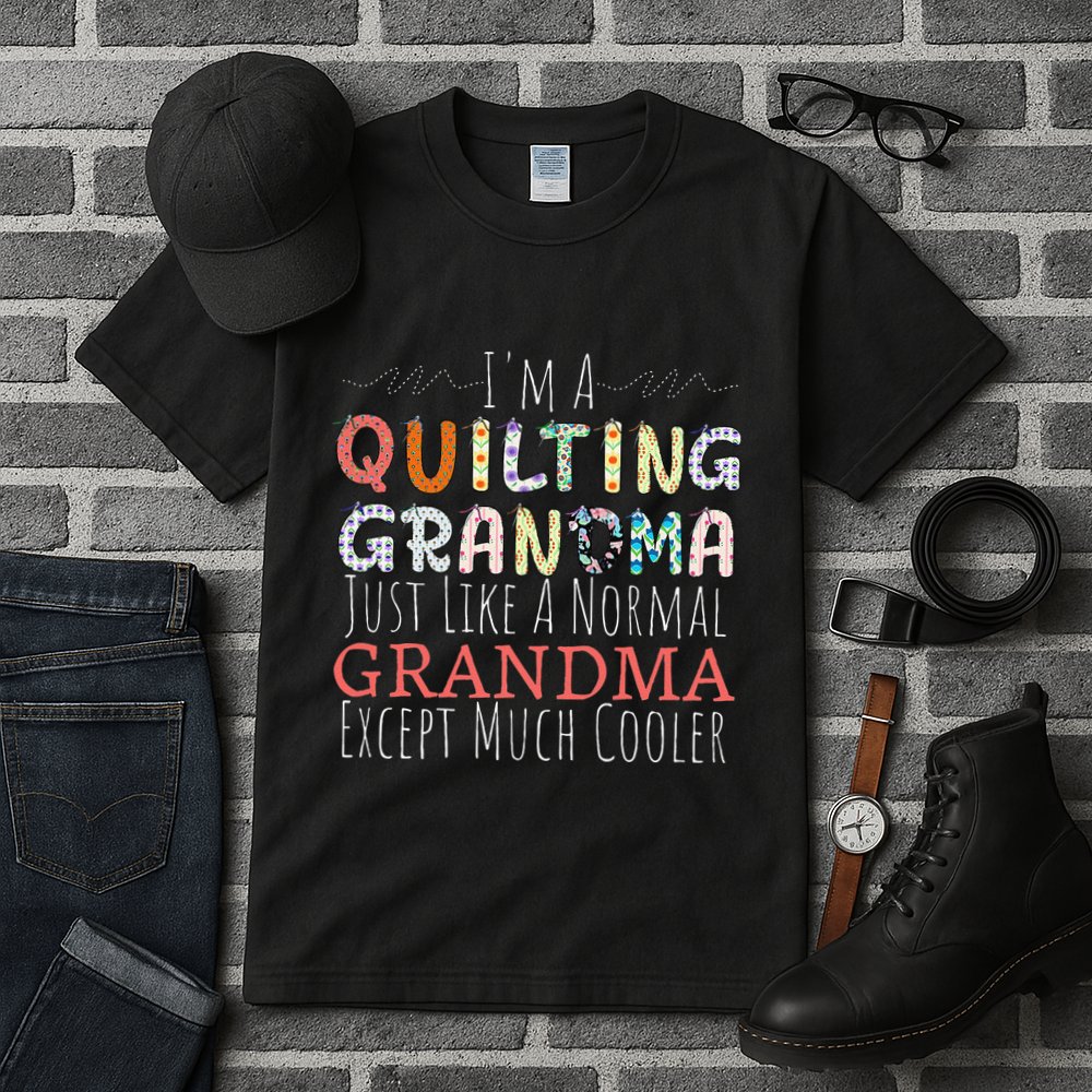 Cool Quilting Design For Women Grandma Quilt Sewing Quilter Tall T-Shirt