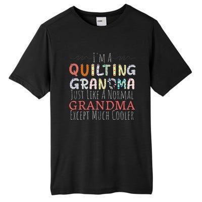 Cool Quilting Design For Women Grandma Quilt Sewing Quilter Tall Fusion ChromaSoft Performance T-Shirt