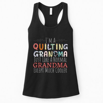Cool Quilting Design For Women Grandma Quilt Sewing Quilter Womens Tank Top