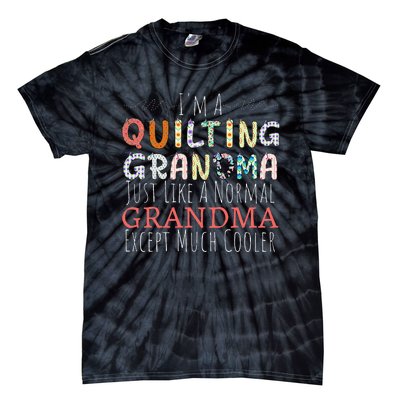 Cool Quilting Design For Women Grandma Quilt Sewing Quilter Tie-Dye T-Shirt