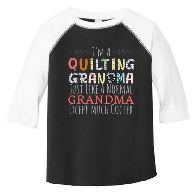 Cool Quilting Design For Women Grandma Quilt Sewing Quilter Toddler Fine Jersey T-Shirt